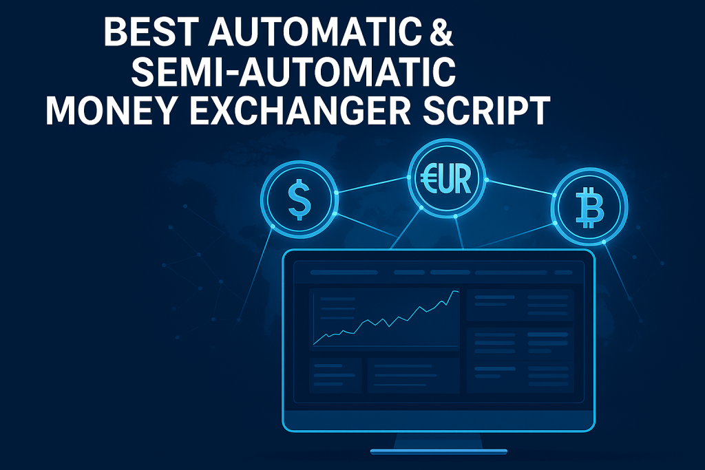 Best automatic and semi-automatic money exchanger script dashboard with global currencies USD EUR BTC for RoboExchanger software.