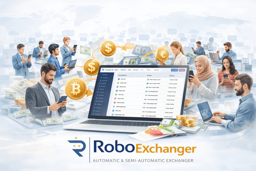 Best money exchanger script dashboard by RoboExchanger for online exchange business in 2026