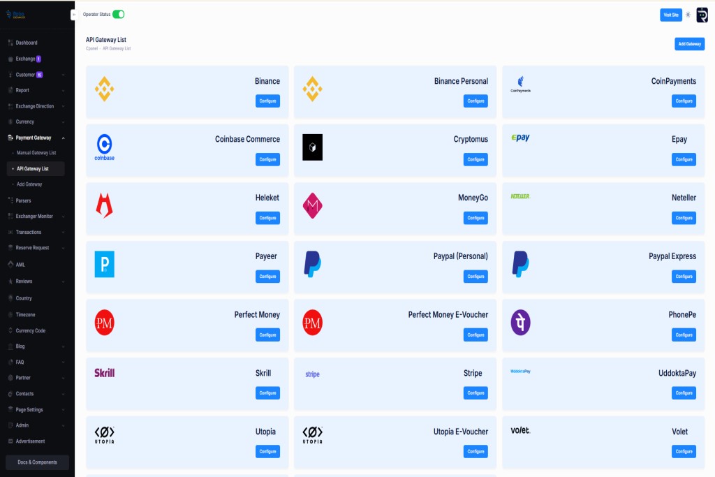 money exchanger script