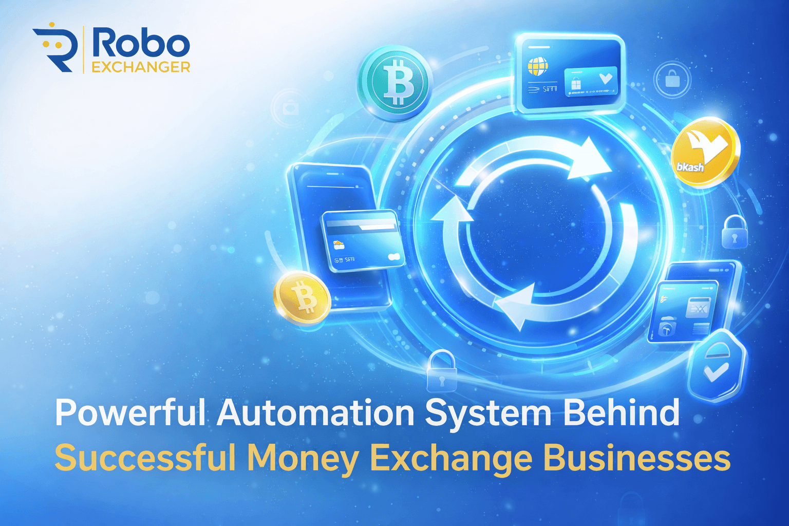 RoboExchanger automated money exchange system dashboard
