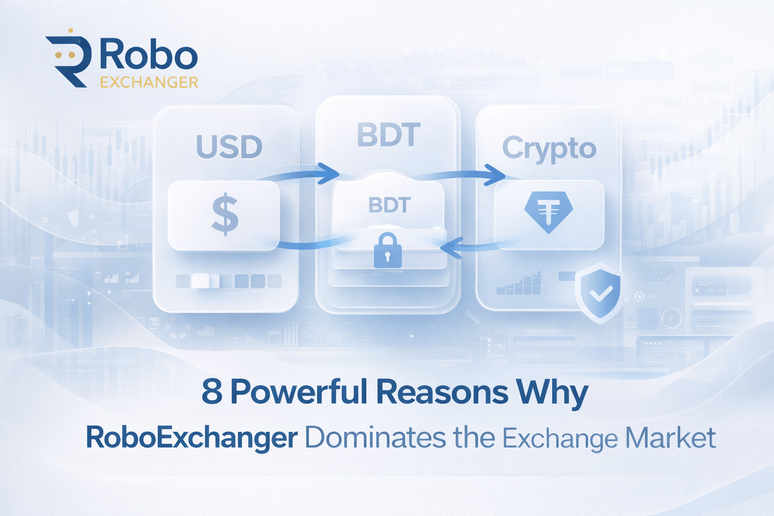 RoboExchanger platform overview dashboard with demo, pricing plans, features and services