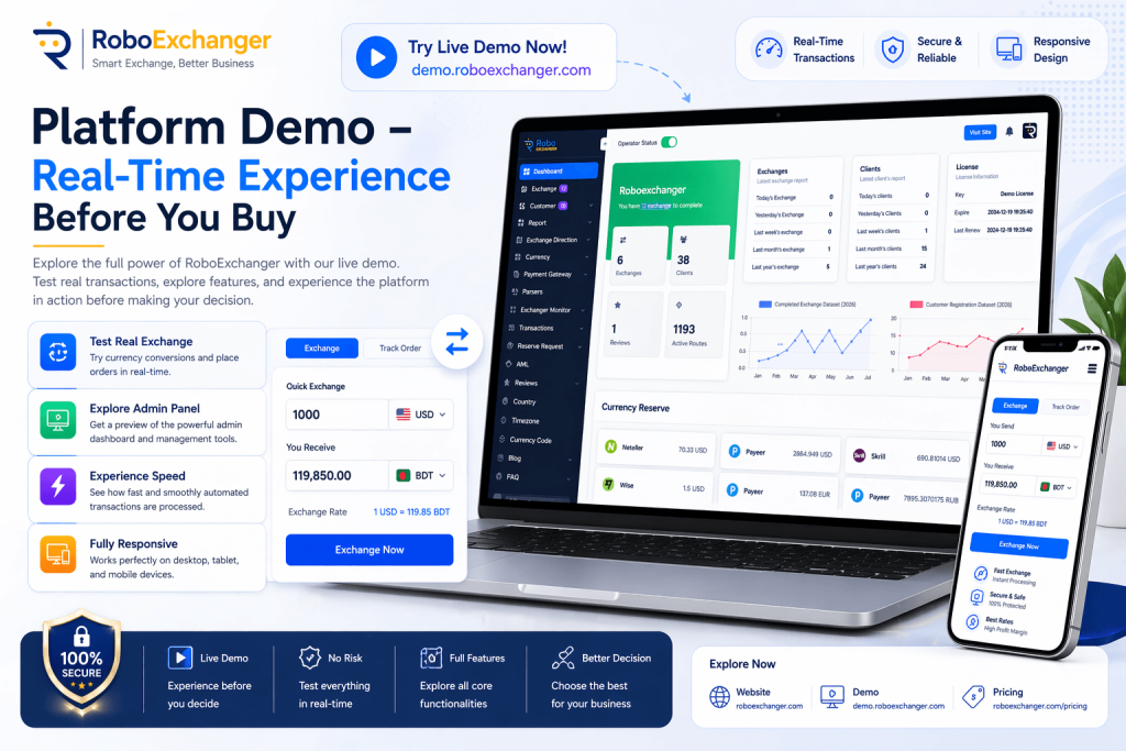 RoboExchanger for Your Money Exchange Website