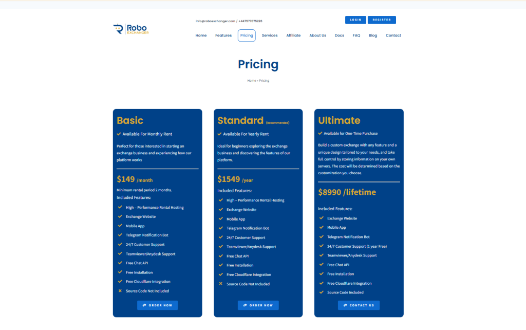 RoboExchanger vs competitors automated money exchange dashboard USD BDT USDT